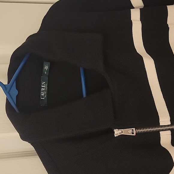 Ralph Lauren asymmetical zip sweater - Picture 2 of 2